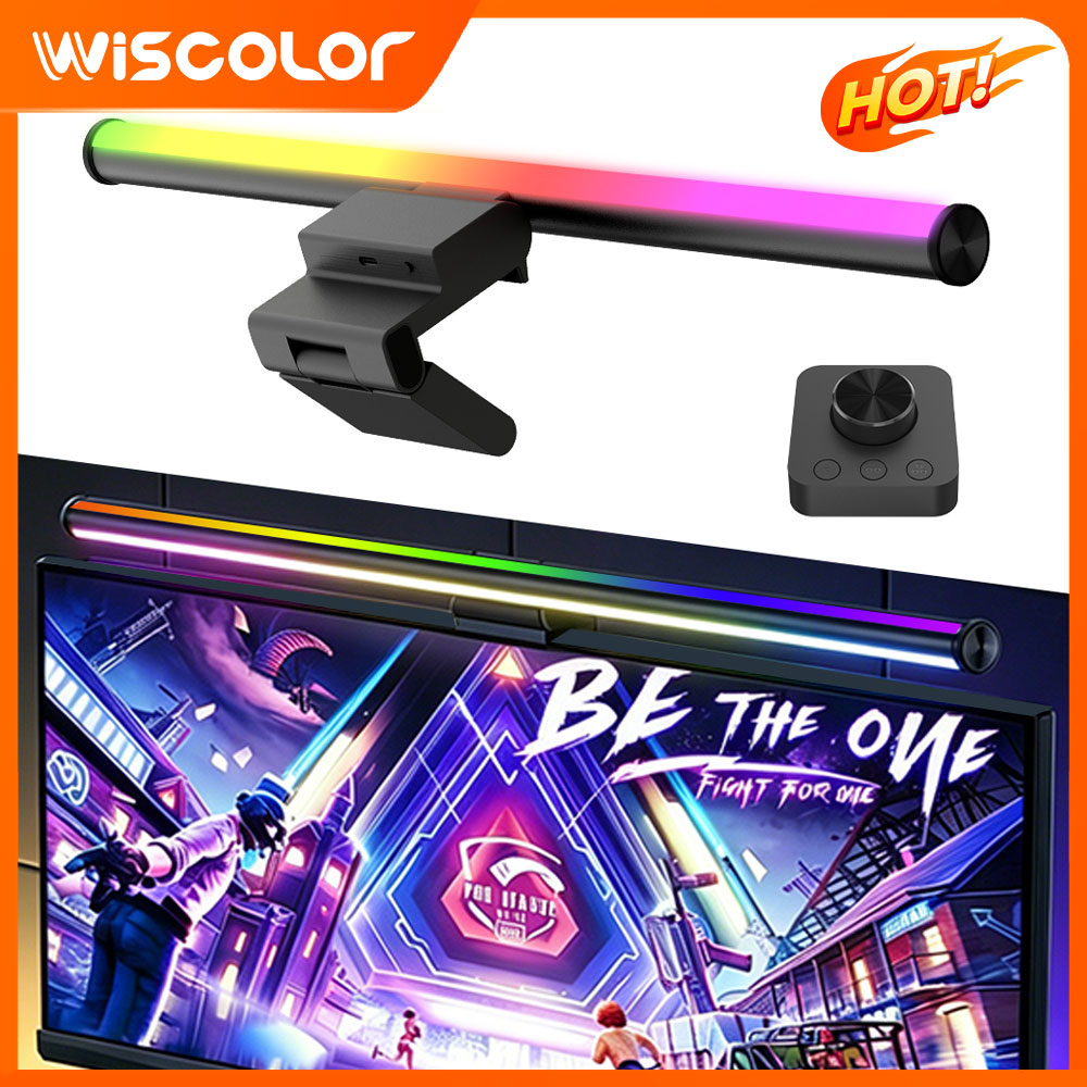 Gaming Accessories App - RGBIC Setup Monitor Light Bar Pink