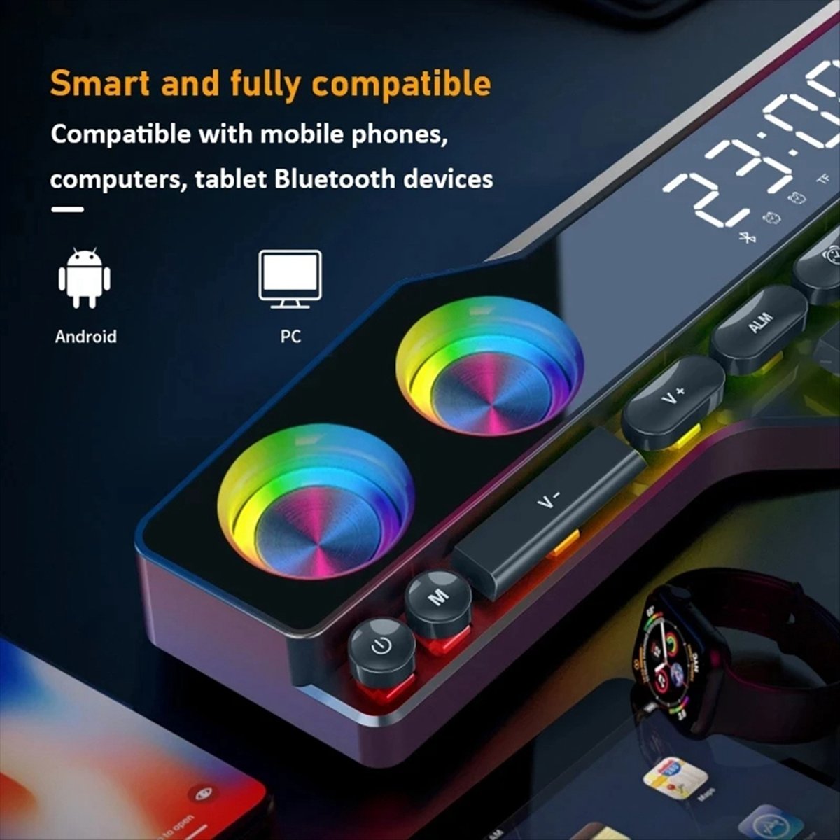 Gaming Accessories Kit - DTC5 V18 Dazzle Colour Speakers Home