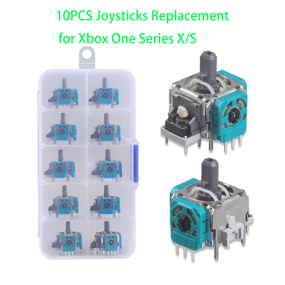 Jjk Gaming Accessories - 10pcs Replacement 3D Analog Joystick ThumbStick