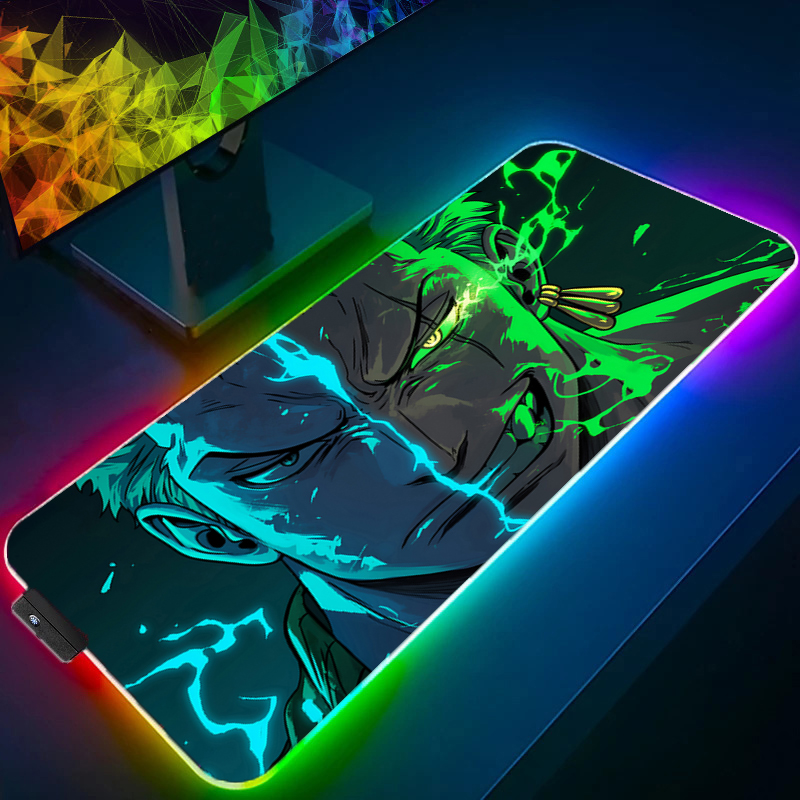 Gaming Accessories Stand - ONE PIECE Zoro Mouse Pad RGB