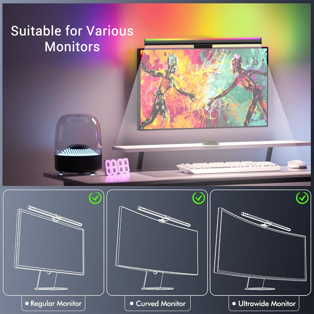 RGB Monitor Light Bar Smart Wi - Gaming Accessories App review and price