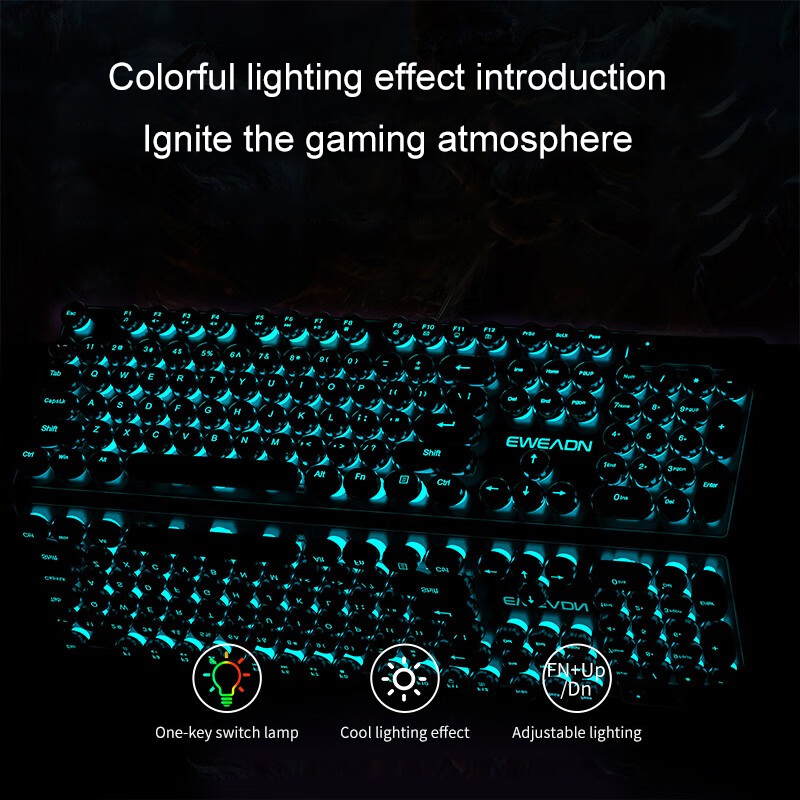 EWEADN Typewriter Gaming Keybo - Gaming Accessories Keyboards review and price