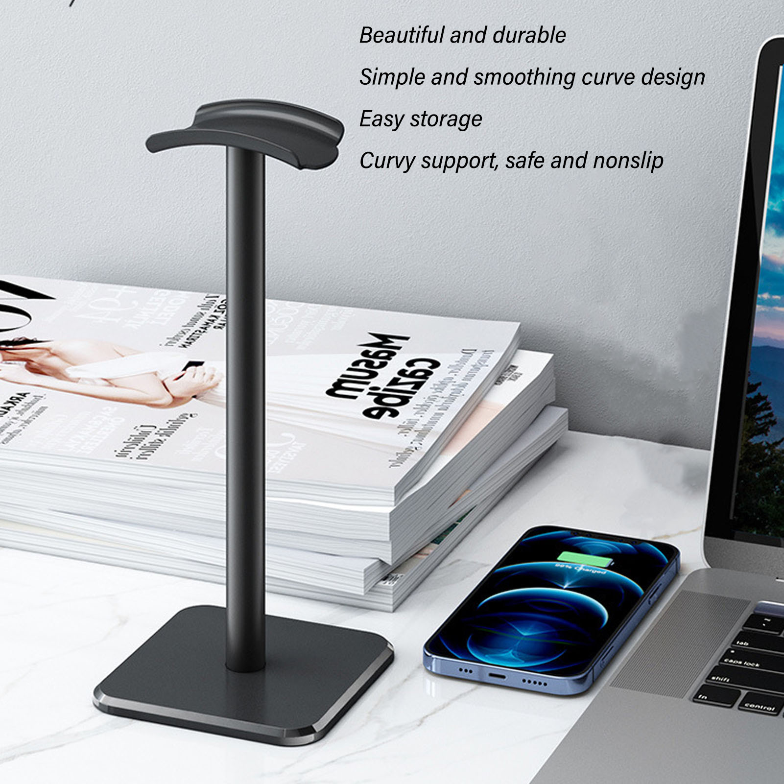 Headphone Stand Rounded Corner - Gaming Accessories For Setup review and price