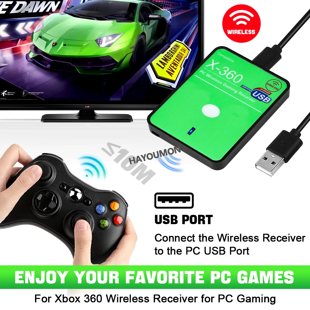 Wireless Gaming Receiver USB A - Play Gaming Accessories Xbox Controller review and price